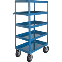 Chariots &agrave; tablette, 5 Tiers, 24" la x 65" h x 36" p, Capacit&eacute; 900 lb Sécurité Médic