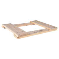 Cadre de socle roulant en bois dur, Roues en Non compris, Capacit&eacute; de 900 lb, 18" la x 24" p x 1,5" h Sécurité Médic