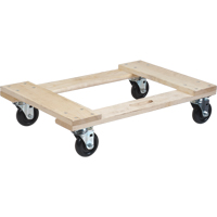 Socle roulant en bois dur, Roues en Polyol&eacute;fine, Capacit&eacute; de 900 lb, 18" la x 24" p x 7" h Sécurité Médic