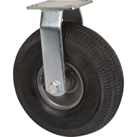 Roulettes de rechange pour chariots &agrave; plateforme robustes, Fixe, 10" (254 mm), Pneumatique, 400 lb (181 kg) Sécurité Médic