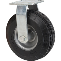Roulettes anticrevaisons, Fixe, 8" (203,2 mm), Anticrevaison, 275 lb (125 kg) Sécurité Médic
