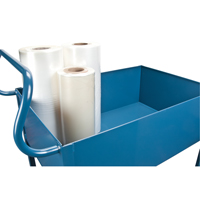 Chariots de service &agrave; bordure profonde, 2 Tiers, 24" la x 47" h x 36" p, Capacit&eacute; 1200 lb Sécurité Médic