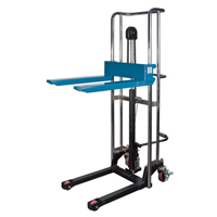 Hydraulic Platform Lift Stacker, Foot Pump Operated, 880 lbs. Capacity, 60" Max Lift Sécurité Médic