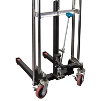 Hydraulic Platform Lift Stacker, Foot Pump Operated, 880 lbs. Capacity, 60" Max Lift Sécurité Médic