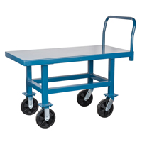 Elevated Platform Trucks, 48" L x 24" W, 2000 lbs. Capacity, Nylon Casters Sécurité Médic