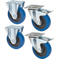 Support pour boîtes de carton - Jeu de roulettes en option Sécurité Médic