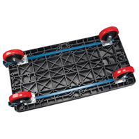 Plastic Platform Truck, 60" L x 30" W, 2500 lbs. Cap., Polyurethane Wheels Sécurité Médic