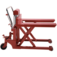 Scissor Pallet Lifter, 44" L x 27" W, Steel, 1100 lbs. Capacity Sécurité Médic