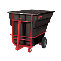 Tilt Truck, Polyethylene, 1-1/2 cu. yd., 2100 lbs. Load Capacity Sécurité Médic