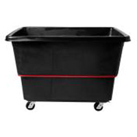 Chariot utilitaire &agrave; usage intensif, Plastique recycl&eacute; noir, 59"/34-5/8" lo x 34"/59-1/64" la x 42-1/16"/42-7/8" h, Volume 27 pi³, Capacit&eacute; 1200 lb Sécurité Médic
