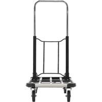 Chariot &agrave; plateforme repliable, Acier inoxydable, 300 lb, 28" lo x 16" la, Hauteur 33-1/2" Sécurité Médic