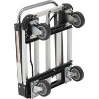 Chariot &agrave; plateforme repliable, Acier inoxydable, 300 lb, 28" lo x 16" la, Hauteur 33-1/2" Sécurité Médic