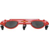 Rolling Knee Dolly, Plastic, Red, 350 lbs. Capacity Sécurité Médic