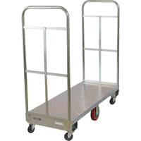 U-Boat Platform Truck, 60" L x 24" W, 1750 lbs. Capacity, Polyurethane Casters Sécurité Médic