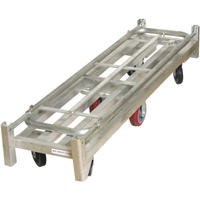 U-Boat Platform Truck, 59-1/2" L x 16" W, 1750 lbs. Capacity, Polyurethane Casters Sécurité Médic