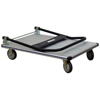Folding Handle Platform Truck, Aluminum, 550 lbs., 35-1/2" L x 24" W, 35-1/2" High Sécurité Médic