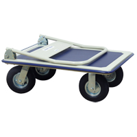 Folding Handle Platform Truck, Steel, 660 lbs., 35" L x 23" W, 43.5" High Sécurité Médic