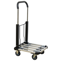 Folding Handle Platform Truck, Aluminum, 300 lbs., 28" L x 16" W, 37.75" High Sécurité Médic