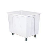 Box Truck, White Polyethylene, 46" L x 34" W x 40" H, 25 cu. Ft. Volume, 600 lbs. Capacity Sécurité Médic