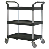Utility Cart, 3 Tiers, 33-1/2" x 39-3/8" x 19", 300 lbs Capacity Sécurité Médic