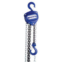 Chain Hoist, 20' Lift, 1000 lbs. (0.5 tons) Capacity, Load Chain Grade 80 Chain Sécurité Médic