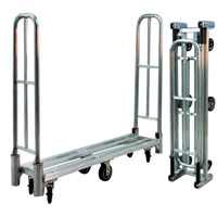 Chariot utilitaire pliant en aluminium U-Boat, 16" la x 60" lo, 1500 lb cap, Roues Polyur&eacute;thane Sécurité Médic