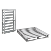 Palette &agrave; cadre tubulaire en aluminium 4 c&ocirc;t&eacute;s Sécurité Médic