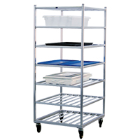 Shelf Cart, 7 Tiers, 28-1/2" W x 69" H x 32" D, 525 lbs. Capacity Sécurité Médic