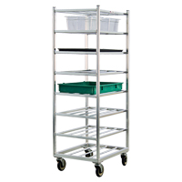 Shelf Cart, 8 Tiers, 20-7/8" W x 67" H x 27" D, 600 lbs. Capacity Sécurité Médic
