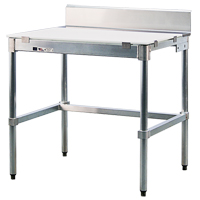 Poly-Top Workbench, 36" W x 24" D x 35-1/2" H, 2000 lbs. Capacity Sécurité Médic
