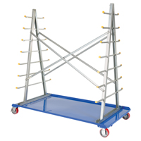 A-Frame Bar & Pipe Cart, Steel, 36-3/4" W x 73-3/4" D x 72-1/2" H, 2000 lbs. Capacity Sécurité Médic