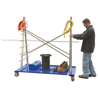 A-Frame Bar & Pipe Cart, Steel, 36-3/4" W x 73-3/4" D x 72-1/2" H, 2000 lbs. Capacity Sécurité Médic