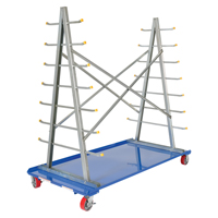 A-Frame Bar & Pipe Cart, Steel, 36-3/4" W x 73-3/4" D x 72-1/2" H, 2000 lbs. Capacity Sécurité Médic