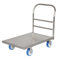 Platform Truck, 36" L x 24" W, 2000 lbs. Capacity, Polyurethane Casters Sécurité Médic