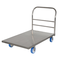 Platform Truck, 48" L x 30" W, 2000 lbs. Capacity, Polyurethane Casters Sécurité Médic