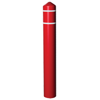 Enveloppe lisse pour butoir avec bandes r&eacute;fl&eacute;chissantes, 4" dia. x 56" l, Rouge Sécurité Médic