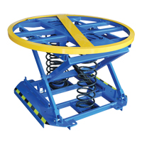 Spring-Operated Pallet Lifter, 43-5/8" L x 43-5/8" W, 4400 lbs. Cap. Sécurité Médic