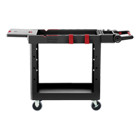Heavy-Duty Adaptable Utility Cart, 2 Tiers, 17-3/4" x 36" x 46-1/5", 500 lbs. Capacity Sécurité Médic