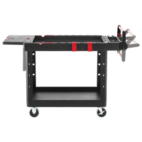 Heavy-Duty Adaptable Utility Cart, 2 Tiers, 25-1/5" x 36" x 51-1/2", 500 lbs. Capacity Sécurité Médic