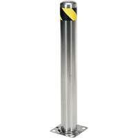 Butoir de s&eacute;curit&eacute;, Acier inoxydable, 36" h x 8" la, Argent Sécurité Médic
