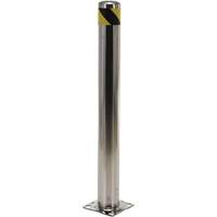 Butoir de s&eacute;curit&eacute;, Acier inoxydable, 42" h x 8" la, Argent Sécurité Médic