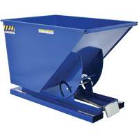 Conteneur autobasculeur, Acier, 1 vg³, Bleu Sécurité Médic