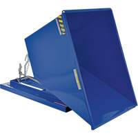 Conteneur autobasculeur, Acier, 1 vg³, Bleu Sécurité Médic