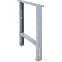 Pattes d'&eacute;tabli pour service industriel, Acier, 24" p x 34" h, Simple Sécurité Médic