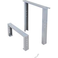 Pattes d'&eacute;tabli pour service industriel, Acier, 24" p x 34" h, Simple Sécurité Médic