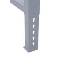 Pattes d'&eacute;tabli pour service industriel, Acier, 24" p x 34" h, Simple Sécurité Médic