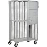FST Series Folding Security Truck, 1 Tiers, 27" L x 45" W x 77" H, 2000 lbs. Cap. Sécurité Médic