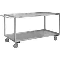 Industrial Grade Shelf Cart, 2 Tiers, 18-1/8" W x 42" H x 35" D, 1200 lbs. Capacity Sécurité Médic