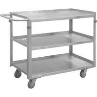 Industrial Grade Shelf Cart, 3 Tiers, 16-3/4" W x 34" H x 30-7/16" D, 600 lbs. Capacity Sécurité Médic