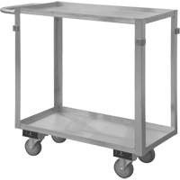 Industrial Grade Shelf Cart, 2 Tiers, 16-3/4" W x 34" H x 36-7/16" D, 600 lbs. Capacity Sécurité Médic